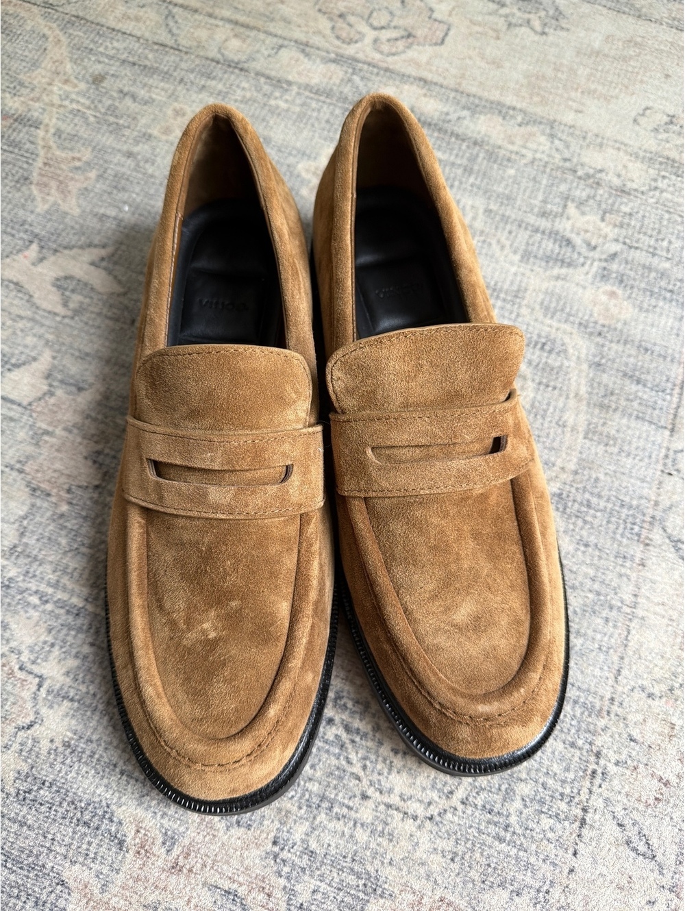 Vince Brown Suede Loafers Size 8.5M